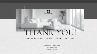 Free Interior Design Report Presentation Template to Edit Online