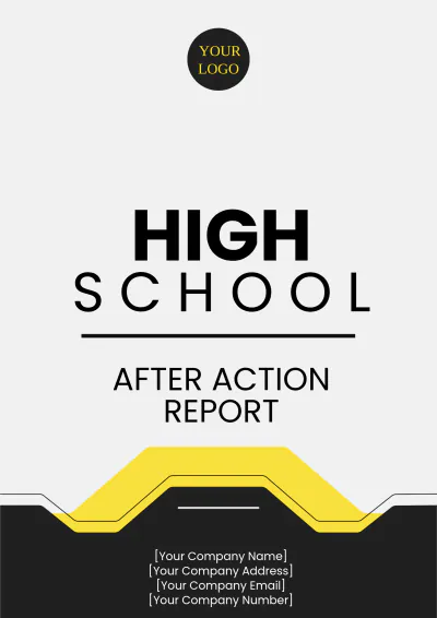 Free High School After Action Report Template to Edit Online
