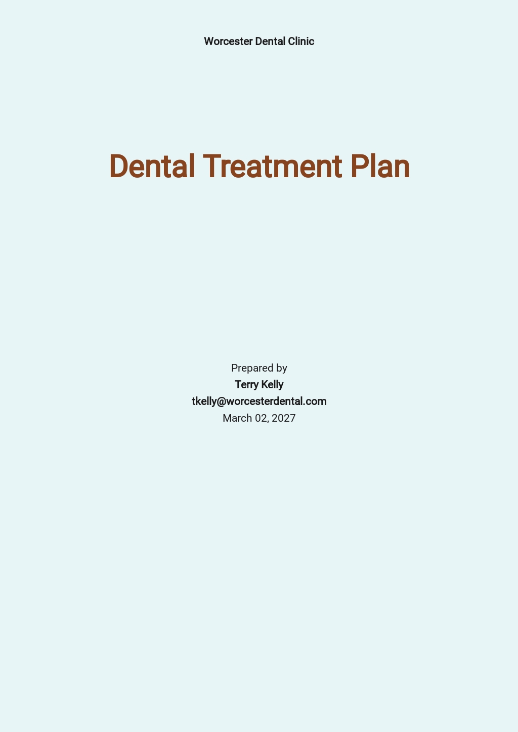 FREE Simple Treatment Plan Template In Google Docs Word Template