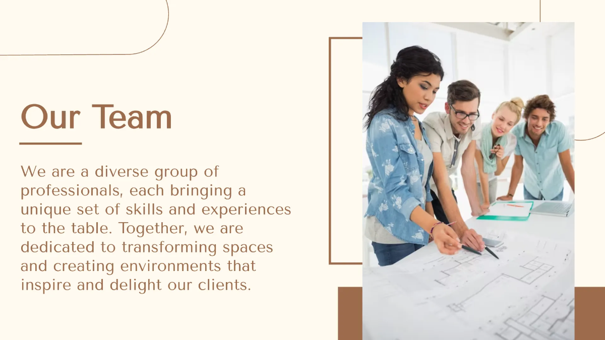 Free Interior Design Business Presentation Template to Edit Online