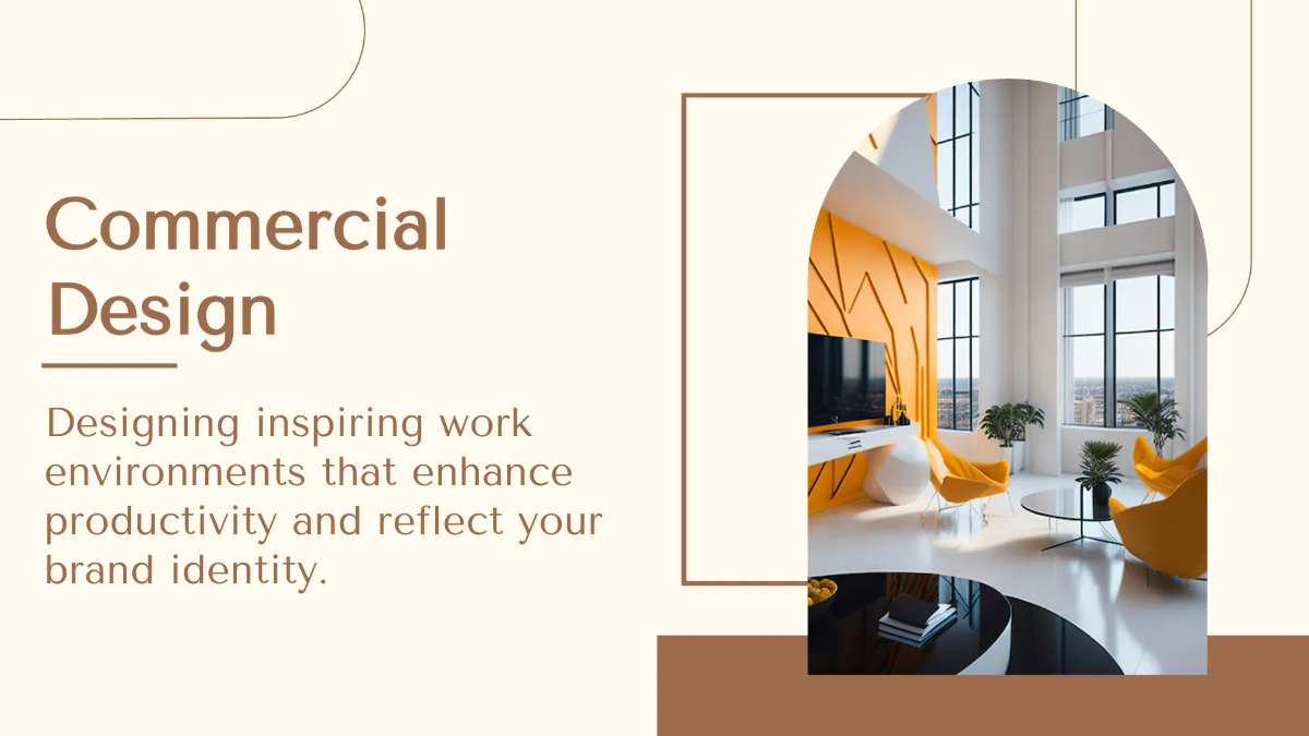 Free Interior Design Business Presentation Template to Edit Online