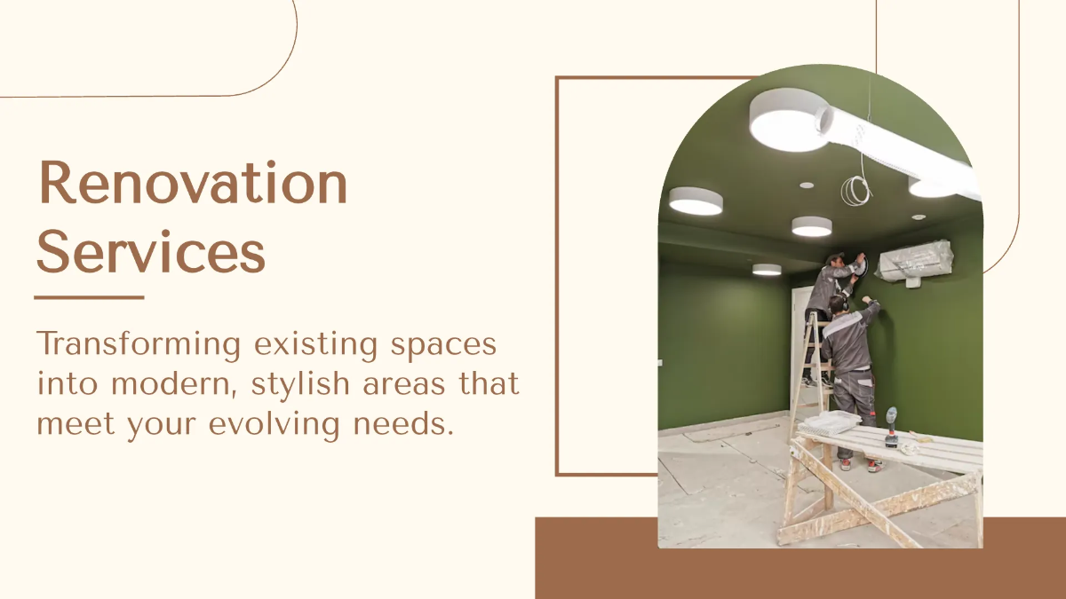 Free Interior Design Business Presentation Template to Edit Online