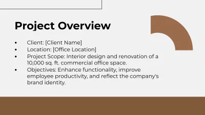 Free Interior Design Project Presentation Template to Edit Online
