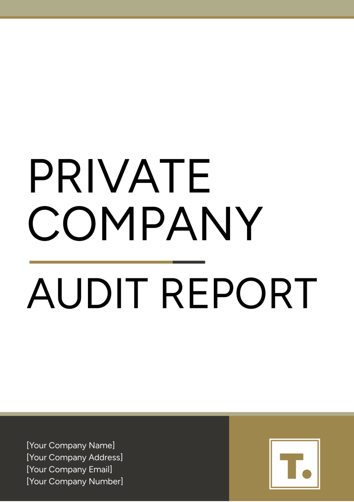 Private Company Audit Report Template - Edit Online & Download