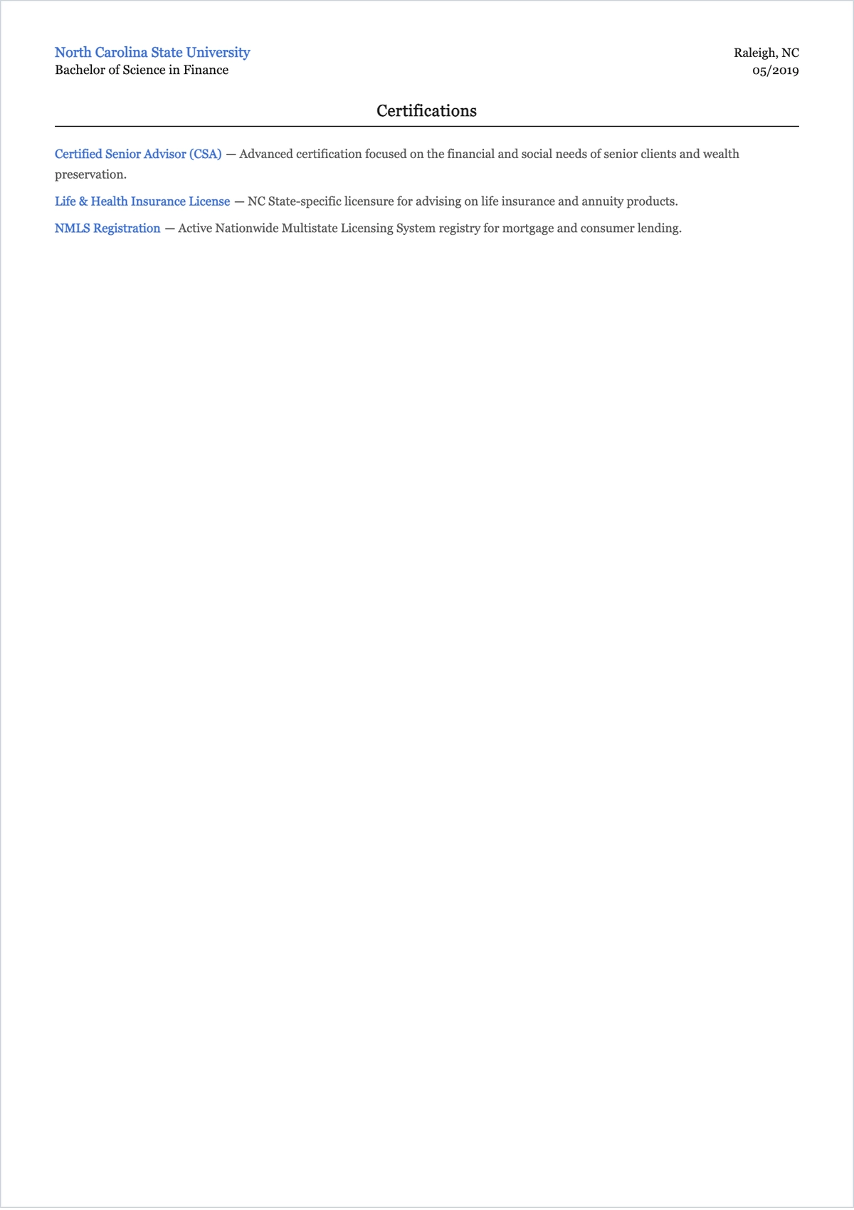 Free Functional Banker ATS Resume Template, AI Resume Builder