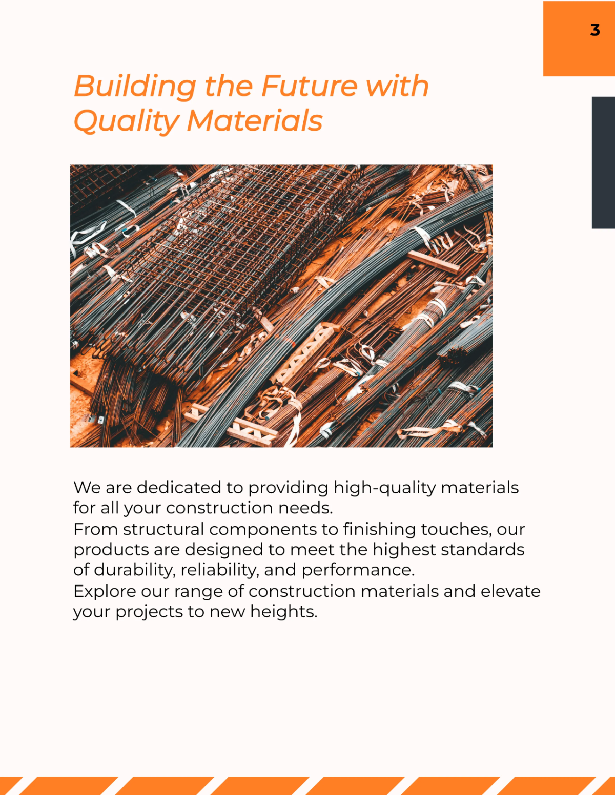 Free Construction Materials Catalog Template to Edit Online