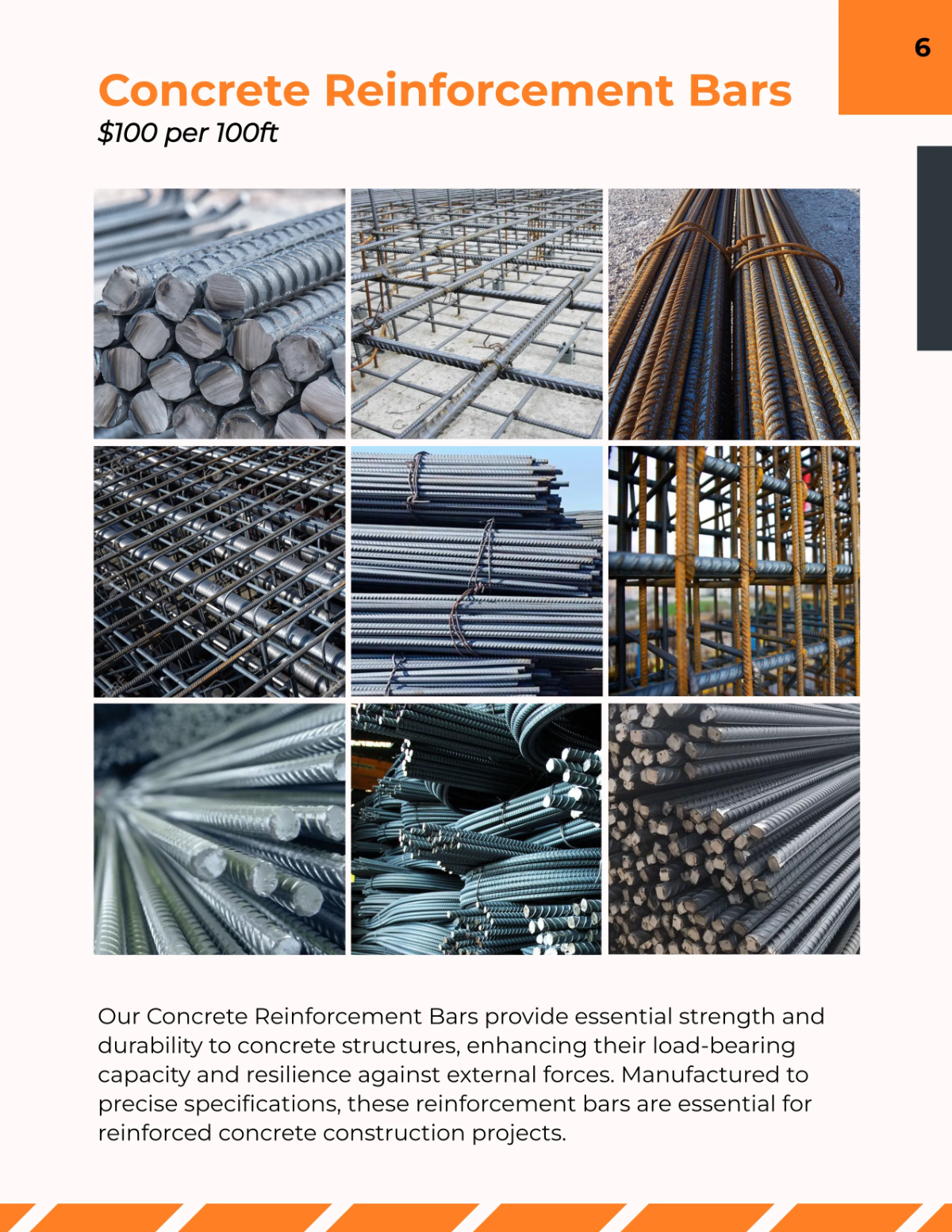 Free Construction Materials Catalog Template to Edit Online