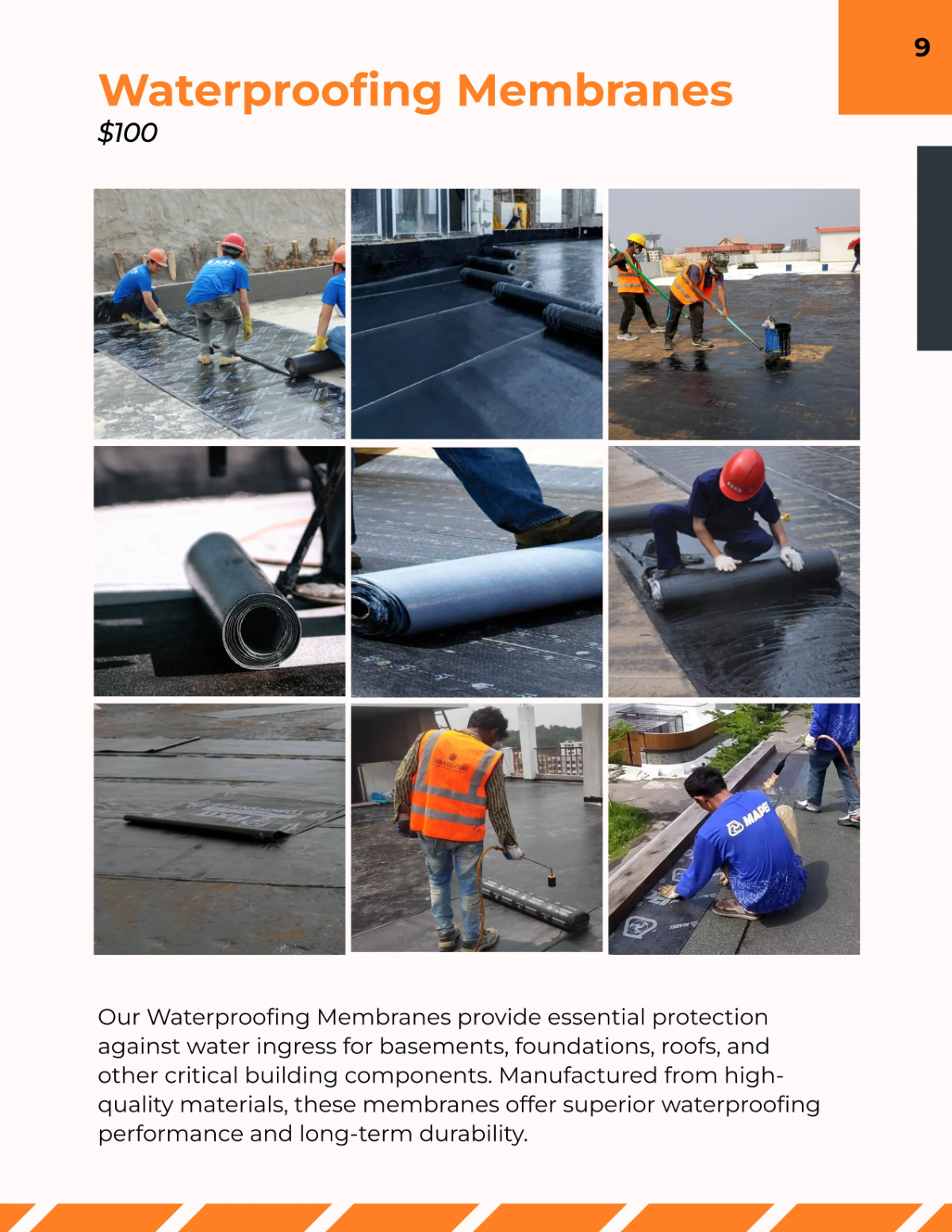 Free Construction Materials Catalog Template to Edit Online