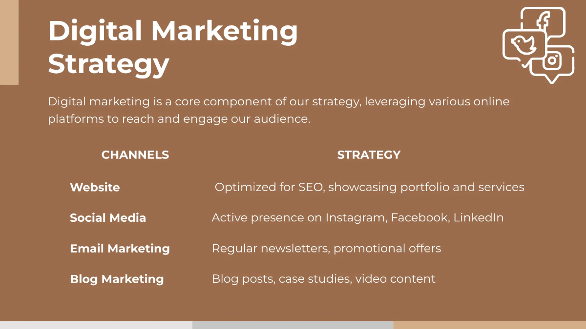 Free Interior Design Marketing Presentation Template to Edit Online