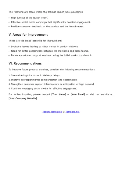 Free After Action Review Report Template to Edit Online