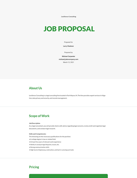 58  FREE Proposal Templates Google Docs Template net