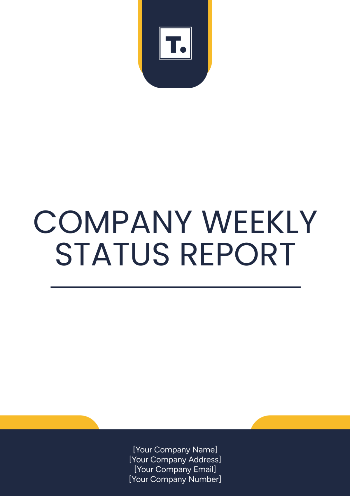 Company Weekly Status Report Template - Edit Online & Download