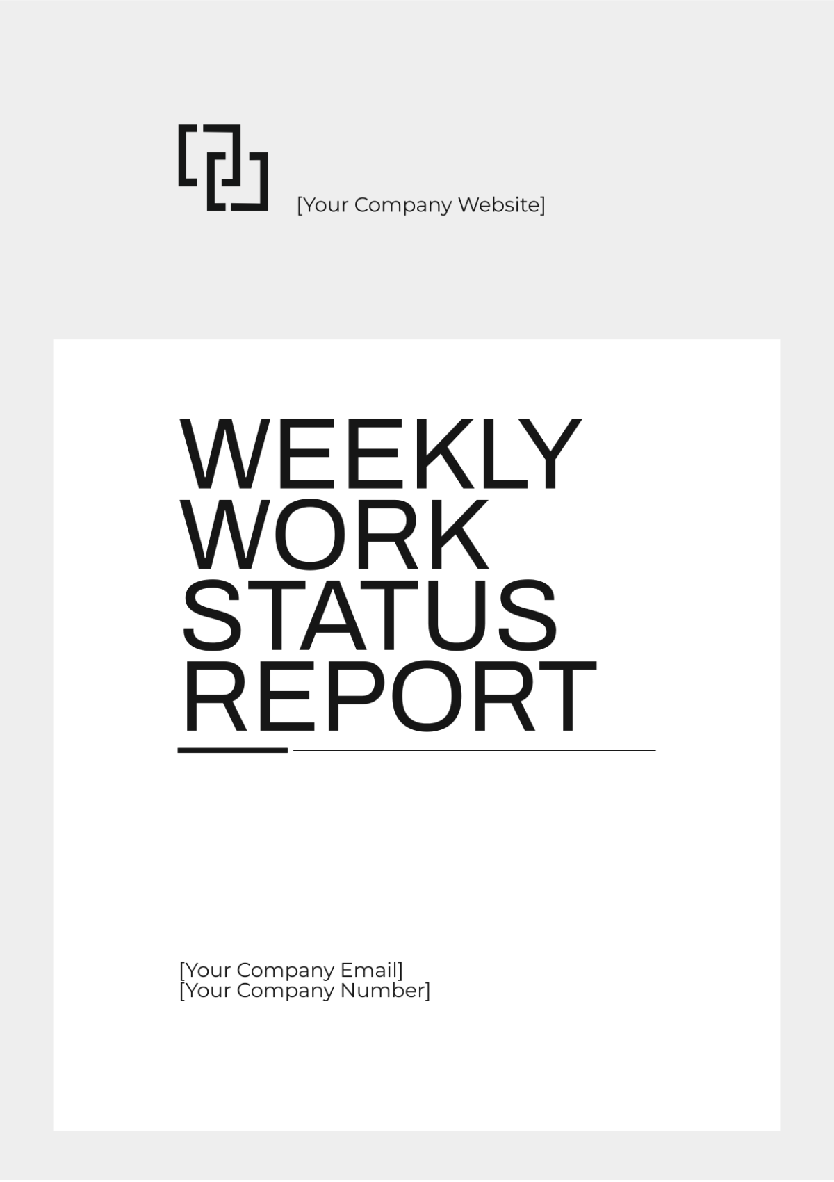 Weekly Work Status Report Template - Edit Online & Download