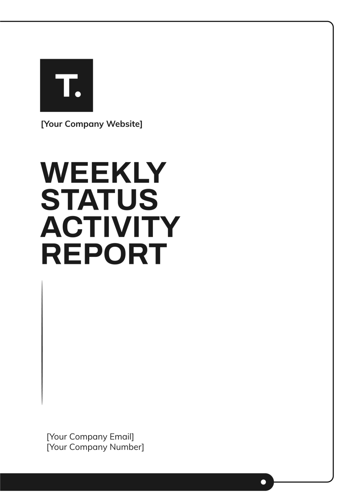 Free Weekly Status Activity Report Template - Edit Online & Download ...