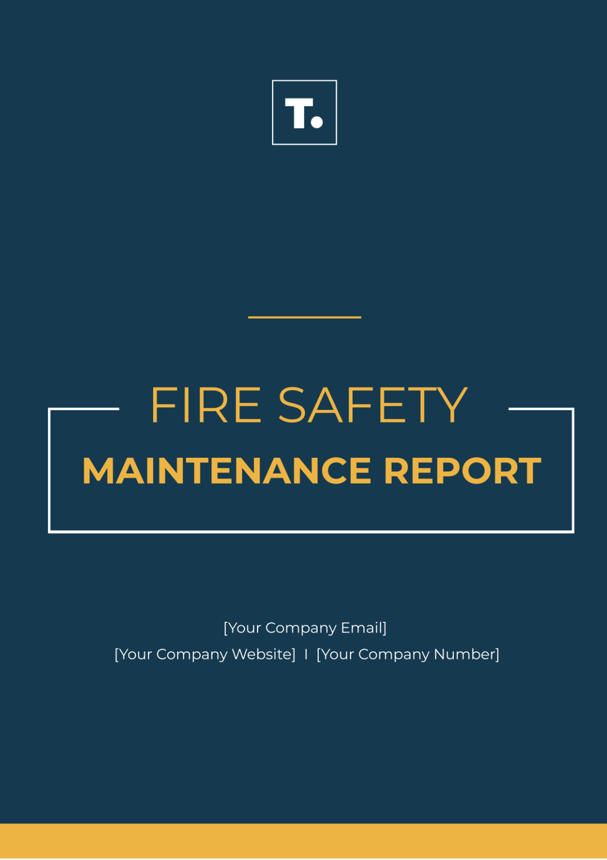 Fire Safety Maintenance Report Template