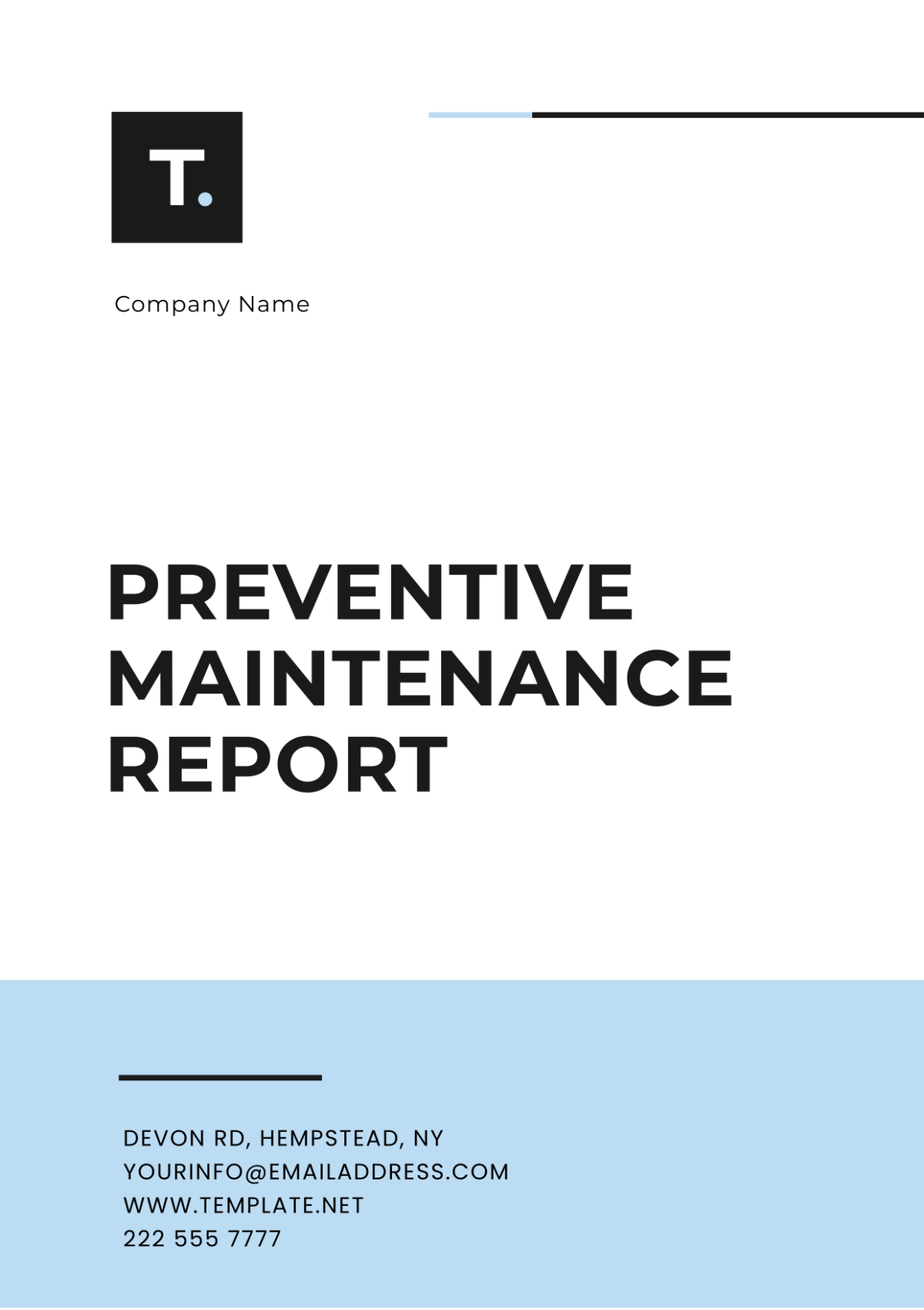 Preventive Maintenance Report Template - Edit Online & Download