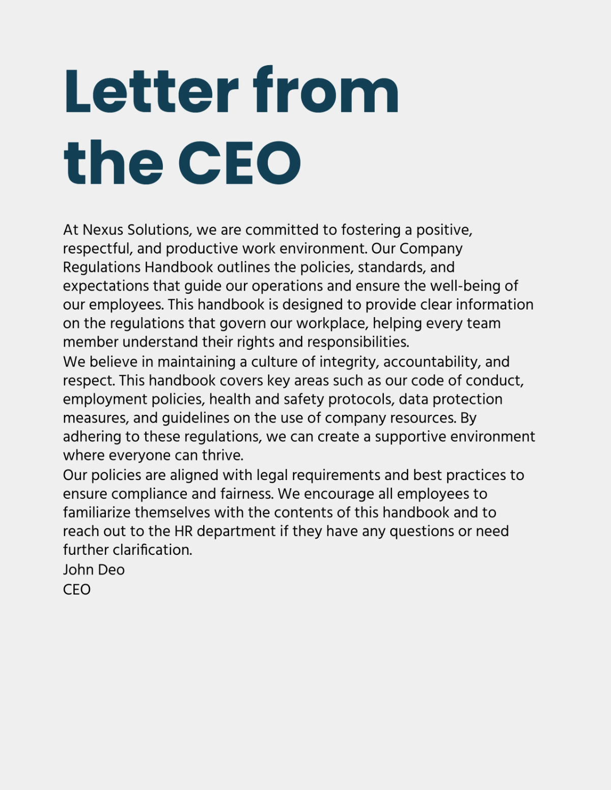 Free Company Regulations Catalog Template to Edit Online