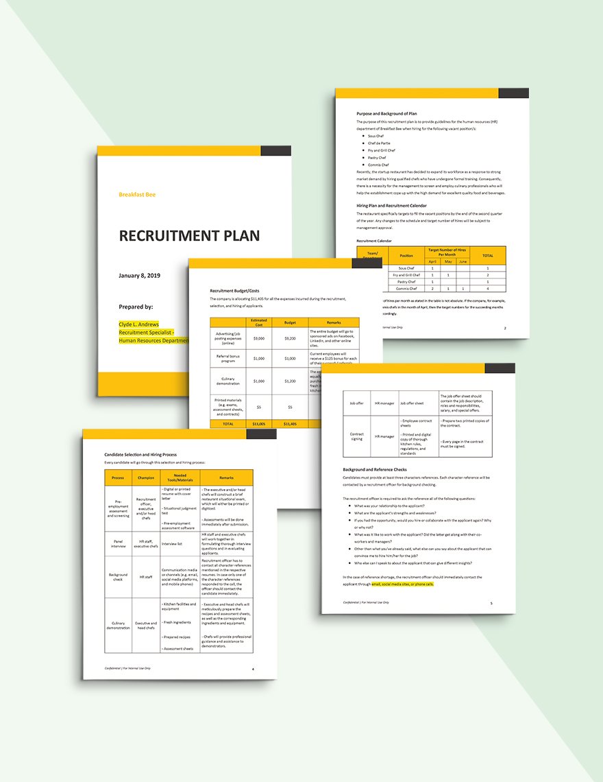 recruitment desk business plan
