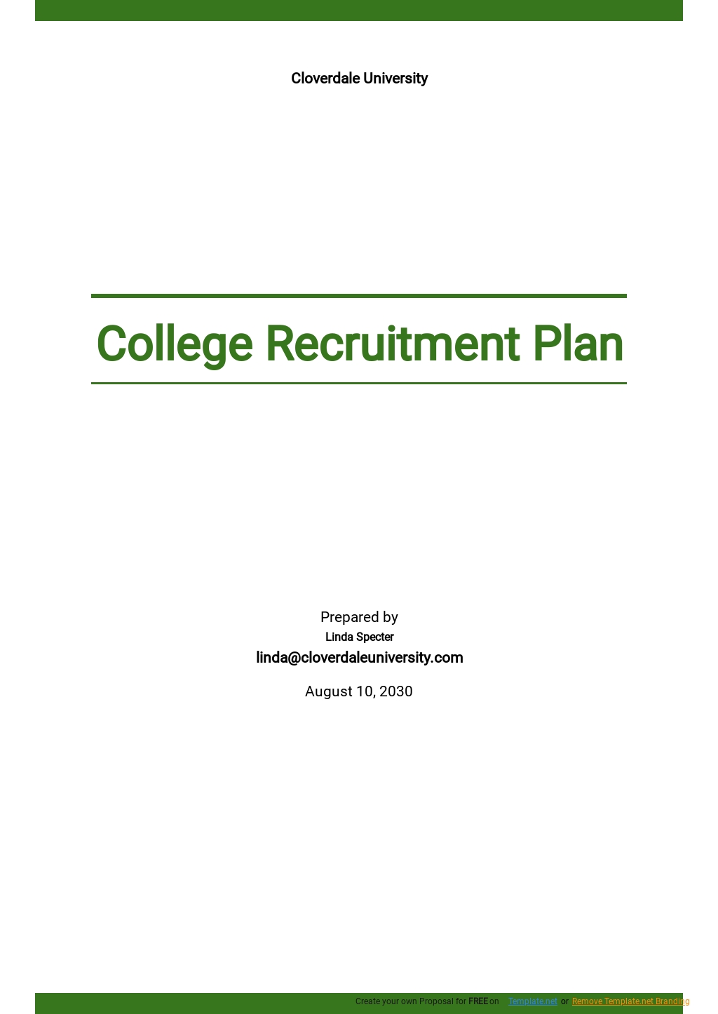 4 Year College Plan Template - Google Docs, Word, Apple Pages ...