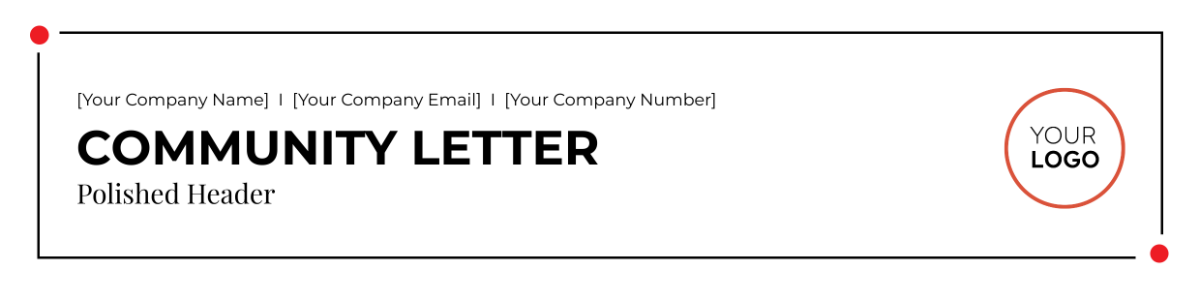 Community Letter Polished Header