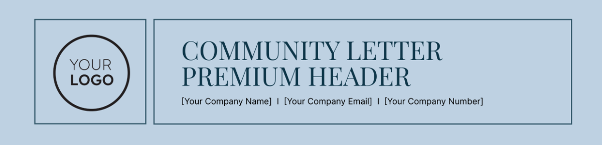 Community Letter  Premium Header