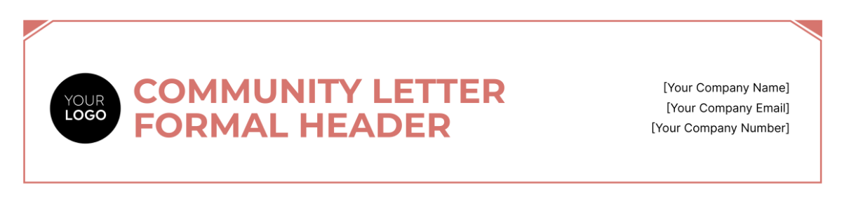 Community Letter Formal Header