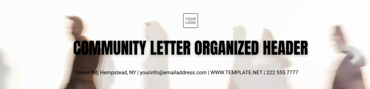 Community Letter Organized Header Template - Edit Online & Download