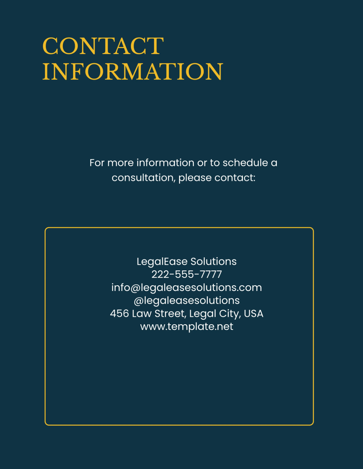 Free Legal Services Catalog Template to Edit Online