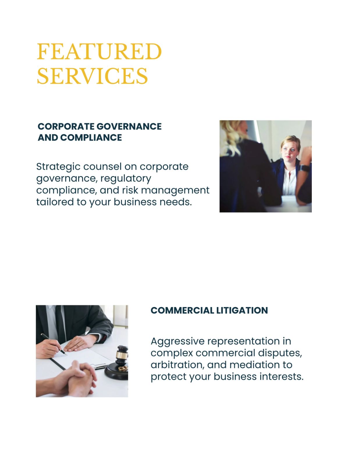 Free Legal Services Catalog Template to Edit Online
