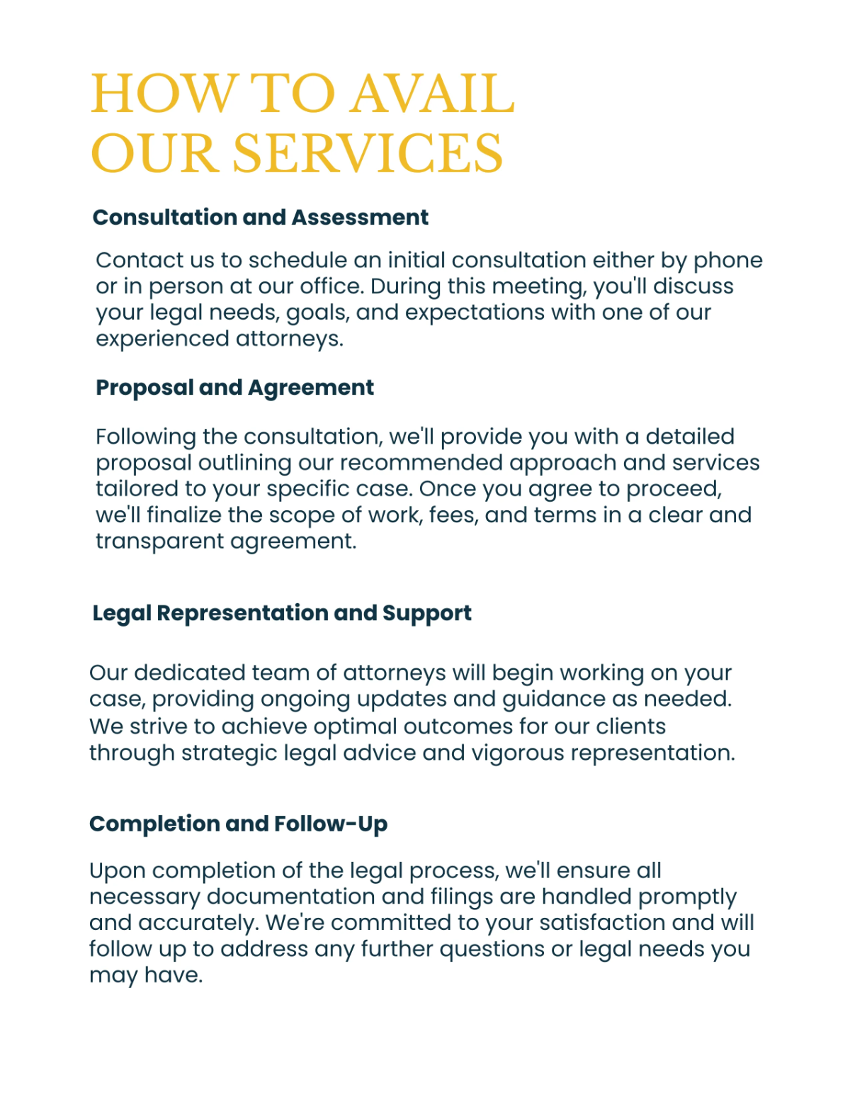 Free Legal Services Catalog Template to Edit Online