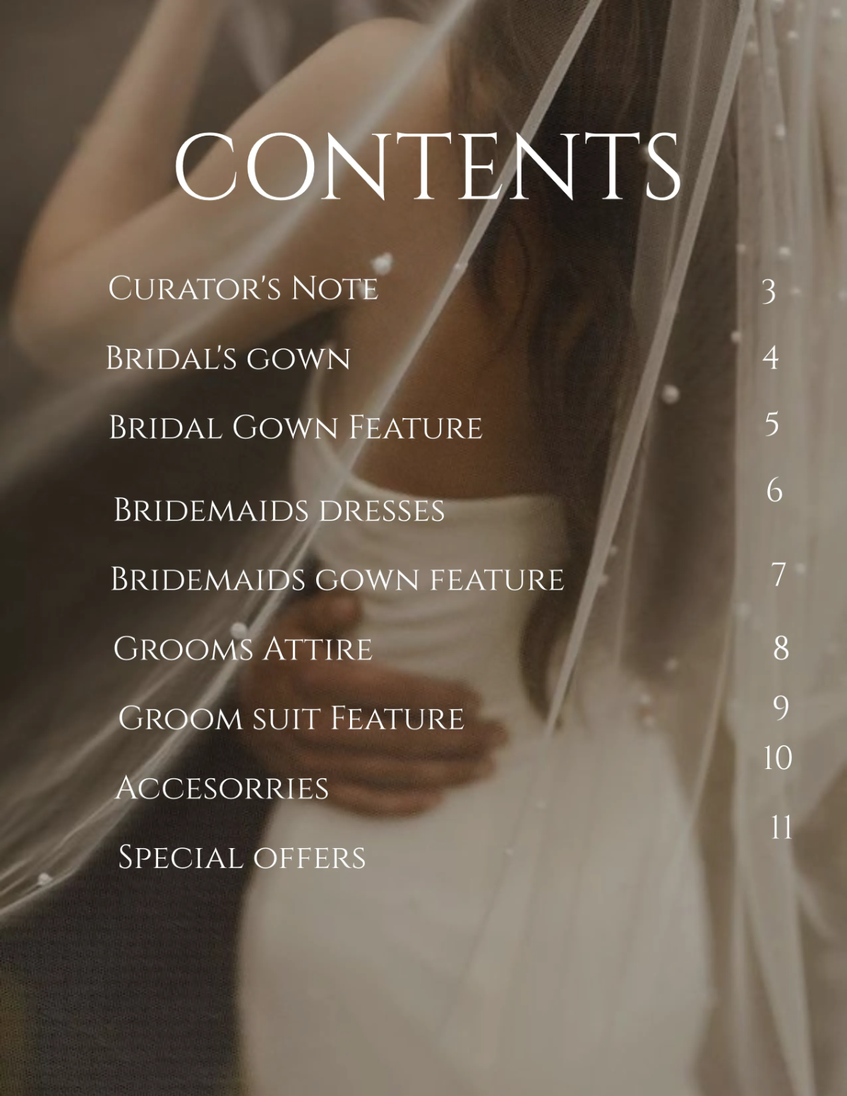 Free Wedding Wear Catalog Template to Edit Online