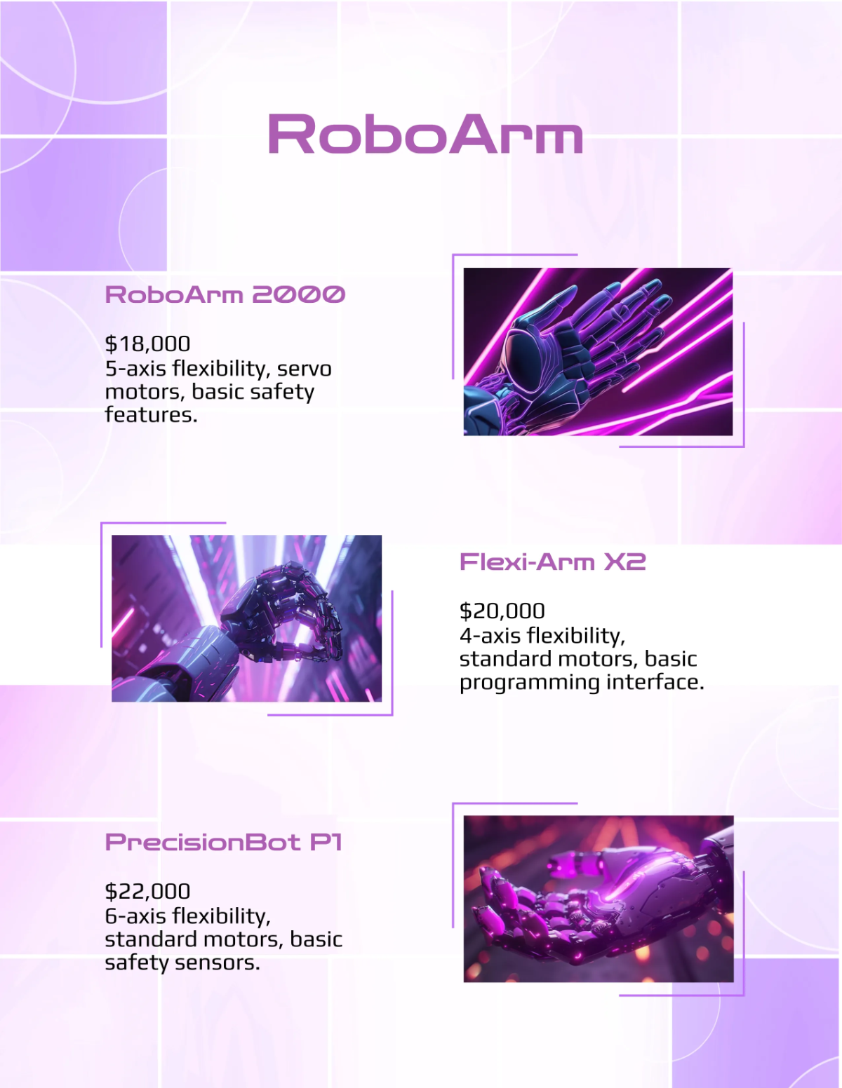 Free Robotics Tools Catalog Template to Edit Online