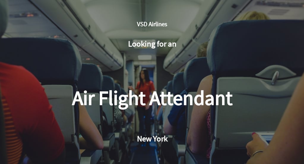 Free Air Flight Attendant Job Ad and Description Template.jpe