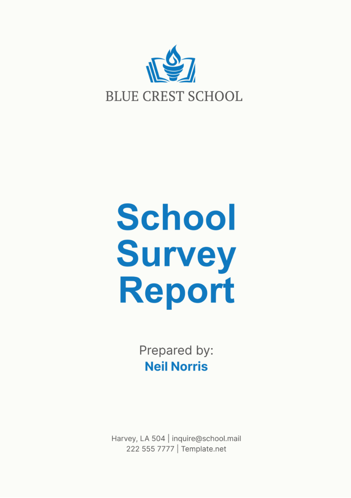 School Survey Report Template