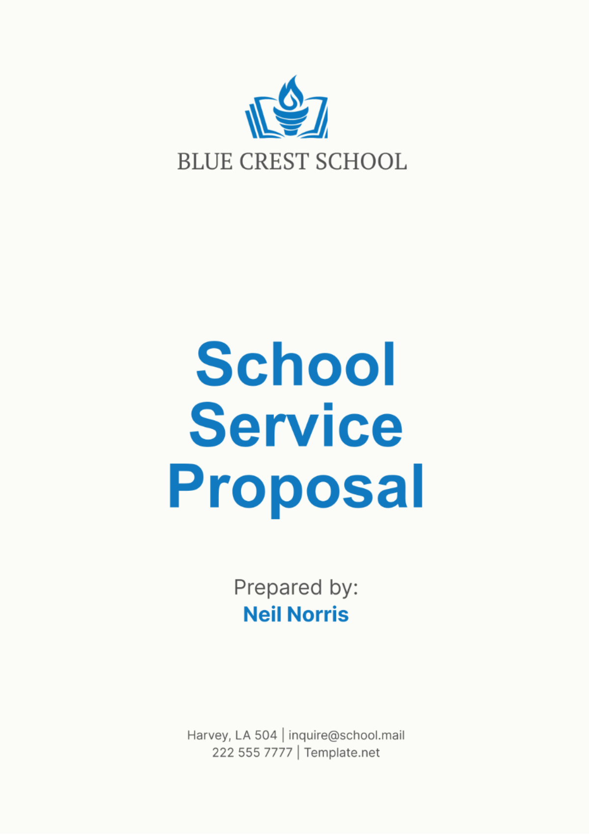 School Service Proposal Template - Edit Online & Download