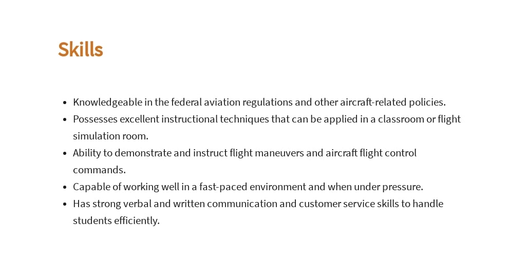 Free Certified Flight Instructor Job Ad and Description Template 4.jpe