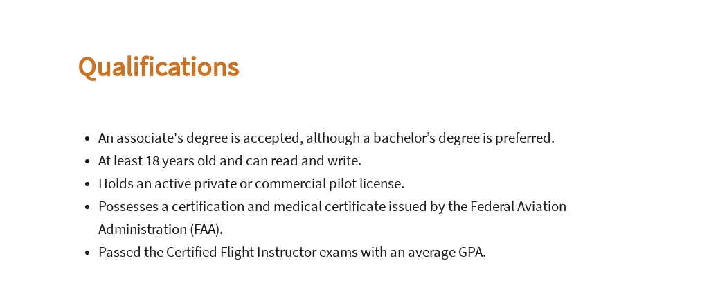 Free Certified Flight Instructor Job Ad and Description Template 5.jpe