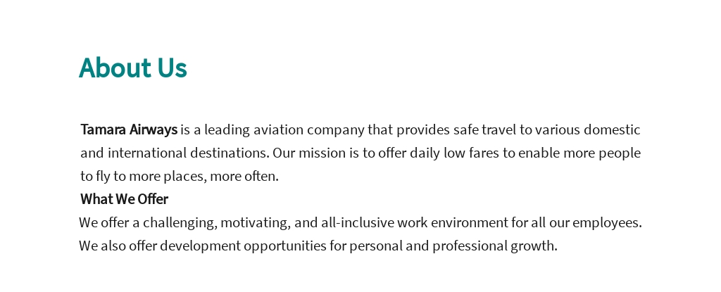 Free Flight Attendant Job Ad and Description Template 1.jpe