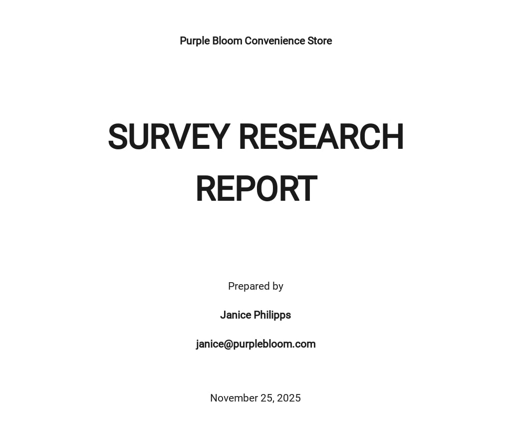 Academic Research Report Template Word