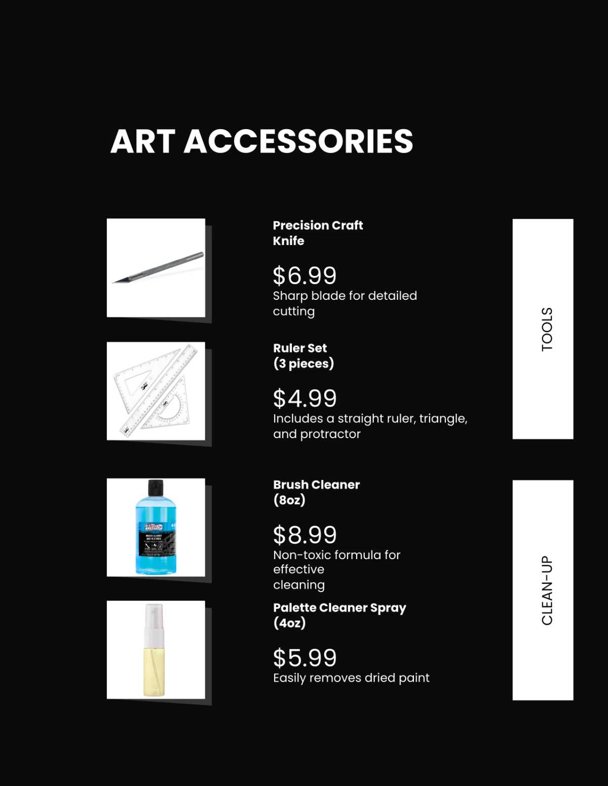 Free Art Material Catalog Template to Edit Online