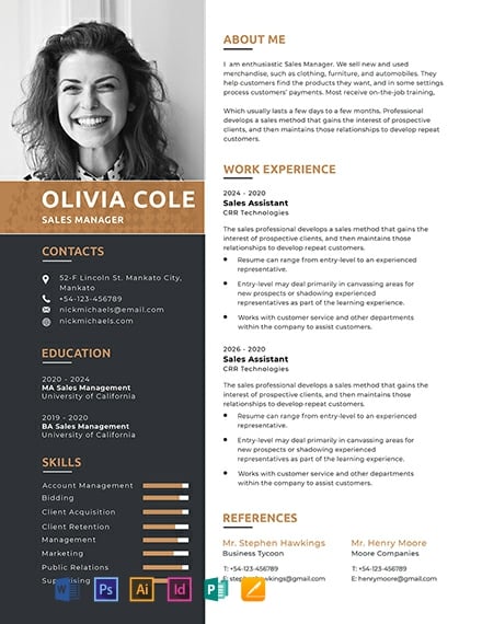 Free One Page Brochure Template Word Doc Psd