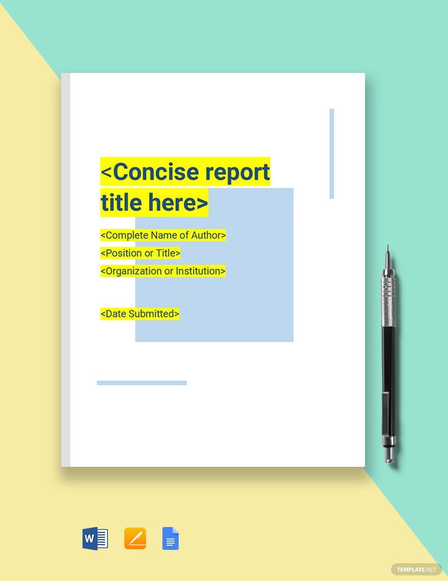 Monthly Research Report Template