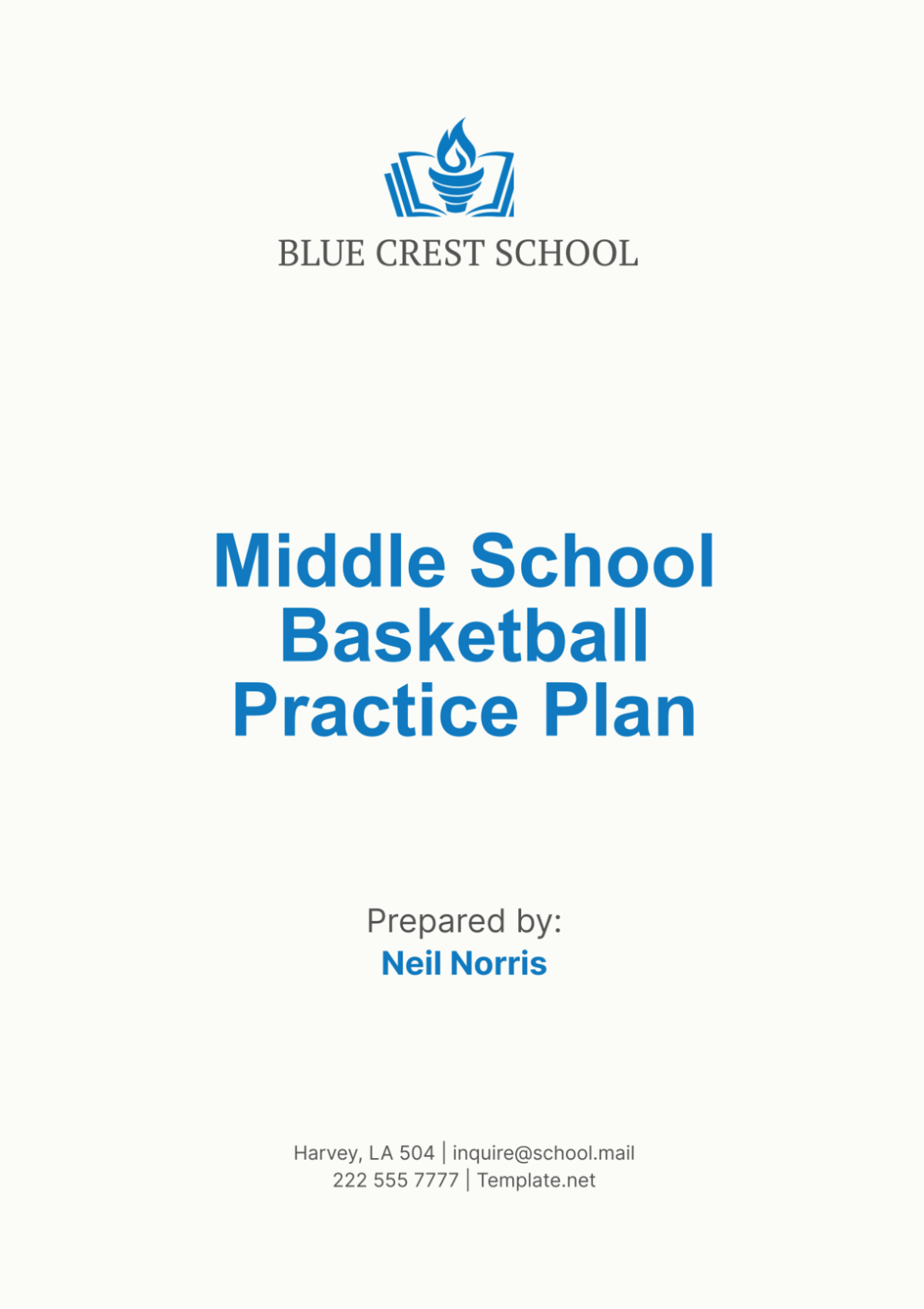 Middle School Basketball Practice Plan Template - Edit Online & Download