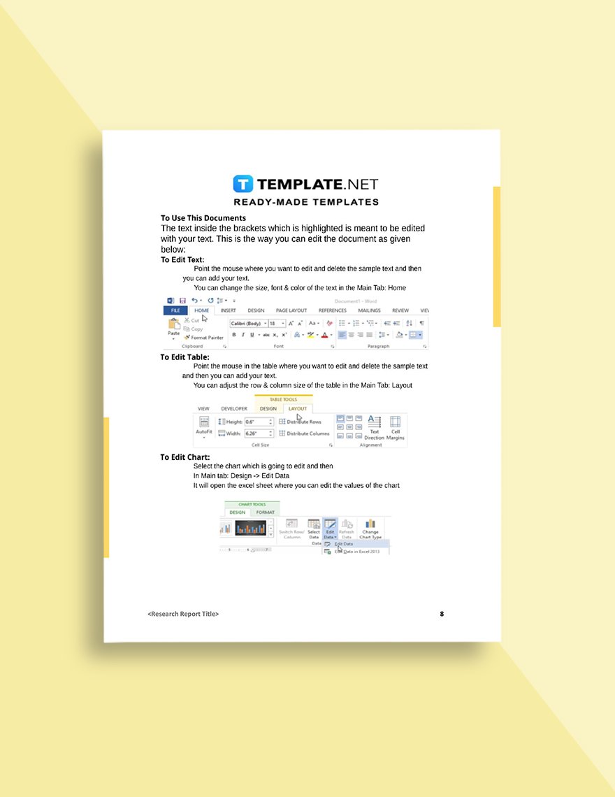 Equity Research Report Template in Word Pages Google Docs Download