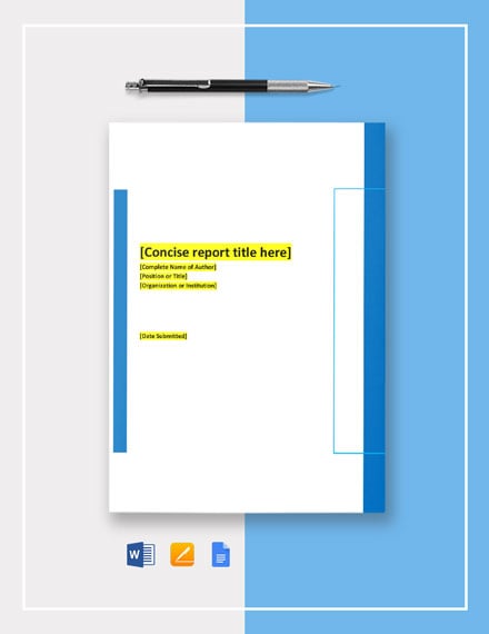 research report ms word cover page templates free download