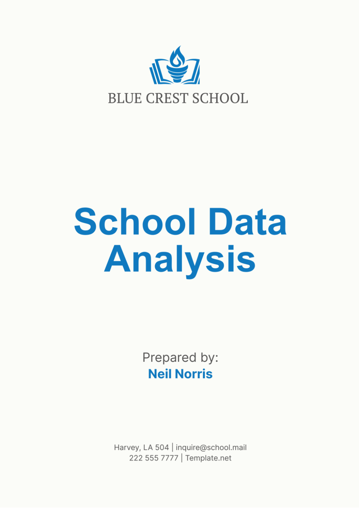 School Data Analysis Template - Edit Online & Download