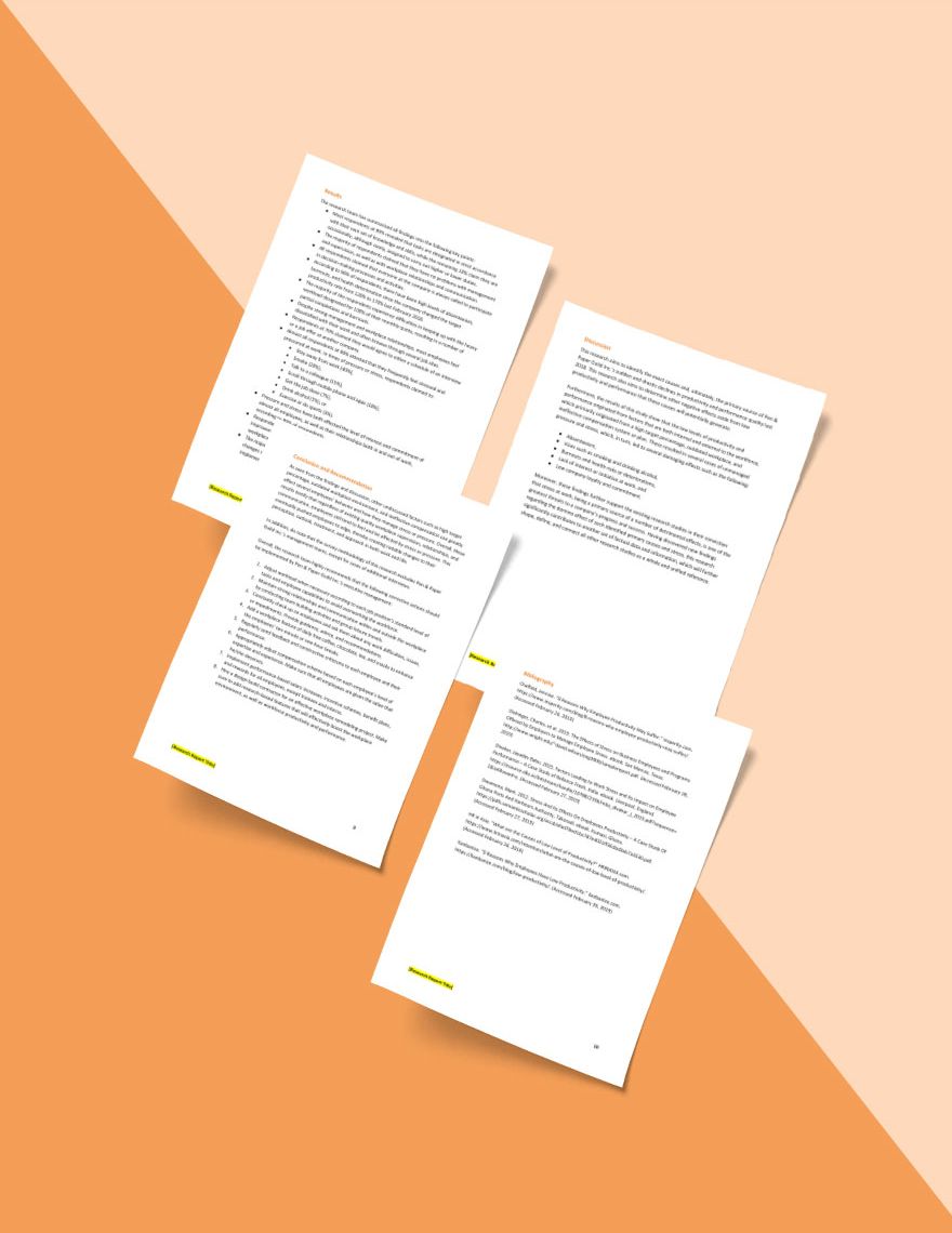 Company Research Report Template in Google Docs Pages Word Download