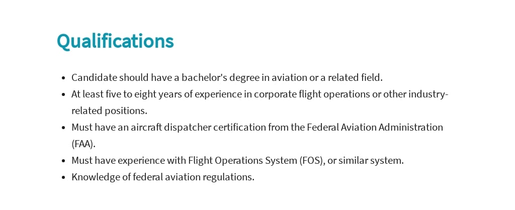 Free Flight Coordinator Job Ad and Description Template 5.jpe