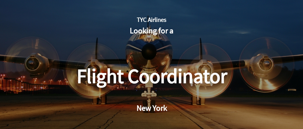 Free Flight Coordinator Job Ad and Description Template.jpe