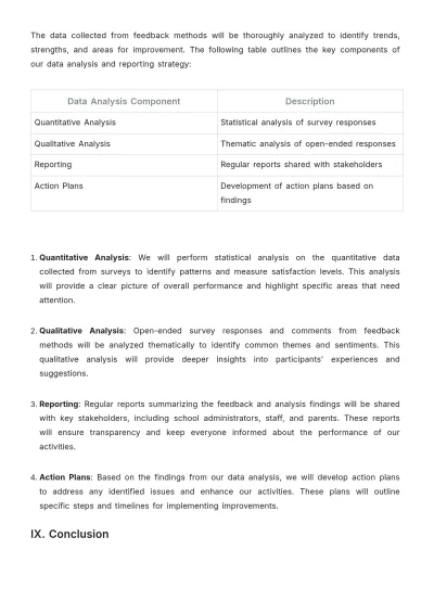 Free School Activity Plan Template to Edit Online